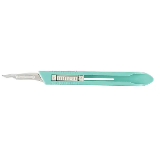 #15 Disposable Safety Scalpel, Sterile, Retractable Stainless Steel Blade, 10/Box, 4-515 thumbnail 9