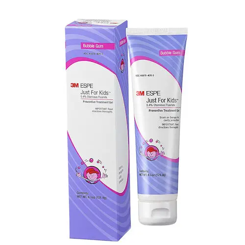 3M™ Just For Kids™ 0.4% Stannous Fluoride Brush-On Gel, Bubble Gum Flavor, 4.3 oz Tube, 12107B thumbnail 4