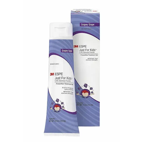 3M™ Just For Kids™ 0.4% Stannous Fluoride Brush-On Gel, Grapey Grape Flavor, 4.3 oz Tube, 12107G thumbnail 8