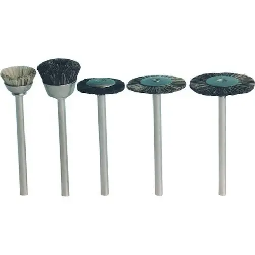 Buffalo Dental Abbott-Robinson #9 Standard Stiff Bristle Brushes, HP Straight Handpiece, Natural Bristles, 12/Pkg, 06011 thumbnail 2