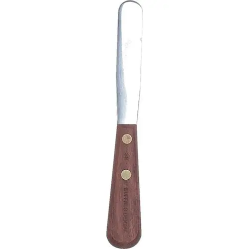 Buffalo Dental #8R Stainless Steel Spatula, 4" Stiff Blade, Rosewood Handle, 1/Pk, 79390 - Spatula, Stainless Steel, Extra Stiff Blade, # 4, 1/Pk, 79390 - Image 1