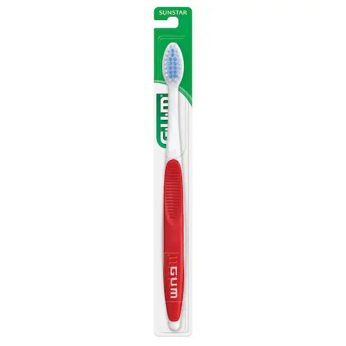 GUM Orthodontic Toothbrush, Soft Nylon, 4-Row V Trim, 12/Box, 124PD thumbnail 13