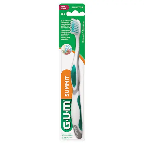 GUM Summit+ Toothbrush, Soft, Compact Head, Adult, 12/Pkg, 505P thumbnail 13