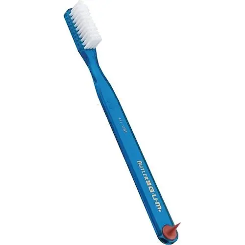 GUM® Classic Toothbrush, Full Head, Soft Bristles, 12/Pkg, 411P - GUM® Classic Toothbrush,  12/Pkg - Full, Soft - Image 1