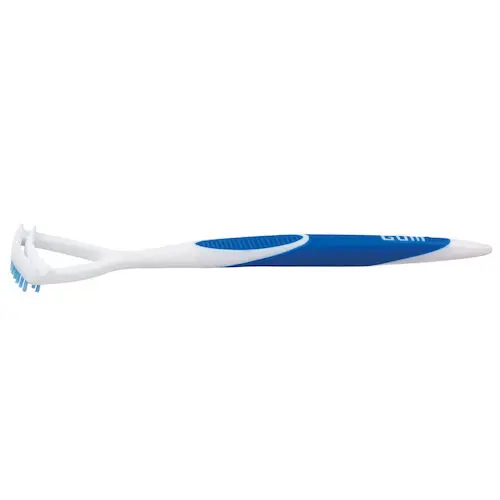 GUM Dual-Action Tongue Cleaner, Assorted Colors, 6/Bx, 760PA thumbnail 2