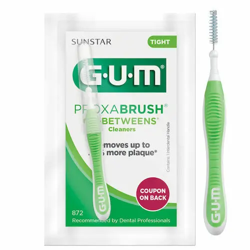 GUM Go-Betweens Proxabrush Cleaners, Tight Tapered, Green, 36/Box, 872PA thumbnail 3