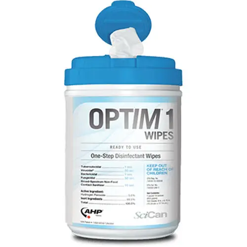 Optim 1 Disinfectant Wipes, X-Large, 10" x 10", 60/Canister, OPT1-W10X10 thumbnail 8