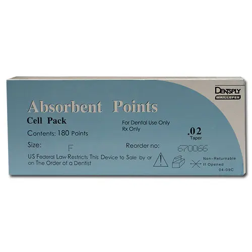 Dentsply Maillefer Absorbent Paper Points, Fine, .02 Taper, Cell Pack of 180, 670066 thumbnail 8