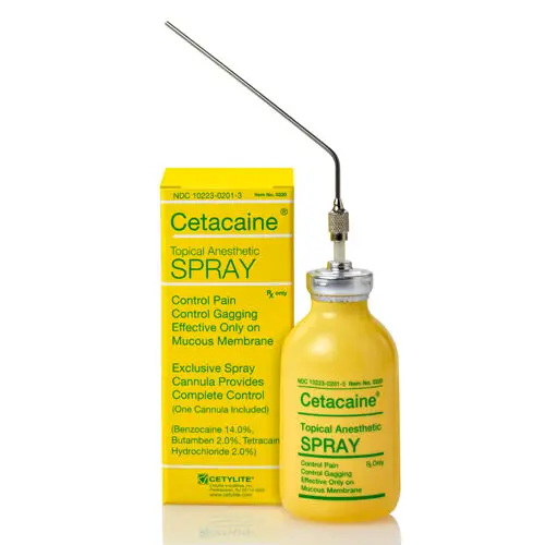 Cetacaine Topical Anesthetic Spray, 20g Bottle with Cannula, Benzocaine 14% / Butamben 2% / Tetracaine HCl 2%, 0220 thumbnail 15