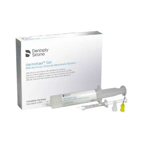 Hemoban Gel Complete Package, 25% Aluminum Chloride Hemostatic Solution, 30 mL Syringe + 20 Empty Syringes + 20 Infusor Tips, 675110 thumbnail 3