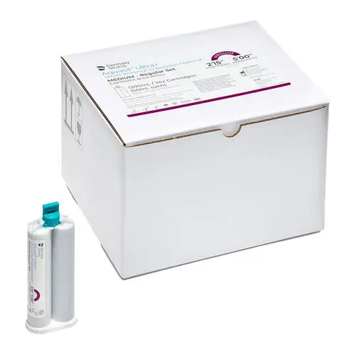 Aquasil Ultra+ Smart Wetting VPS Impression Material, Medium Body, Regular Set, 50 ml Cartridge, Mint, Purple, 24/Pk, 678602 thumbnail 6
