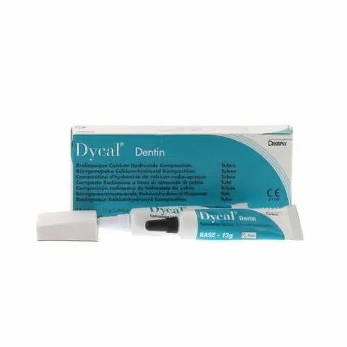 Dycal Radiopaque Calcium Hydroxide Composition Standard Pack, Dentin Shade, 1 Base (13g) + 1 Catalyst (11g) Tube, 623802 thumbnail 9