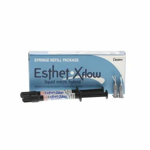 Esthet-X Flow Liquid Micro Hybrid Restorative Syringe Refill, Shade A2-O, 2 x 1.3 g Syringes with 30 Tips, 648029 thumbnail 7