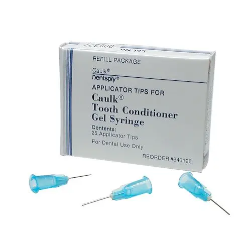 Caulk Tooth Conditioner Gel Syringe Applicator Tips Refill, Blue, 25/Pk, 646126 thumbnail 7