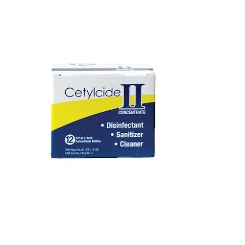 Cetylcide II Hard Surface Disinfectant Concentrate Refill, 1/2 oz (15 mL) Bottles, Lemon Scent, 12/Box thumbnail 6