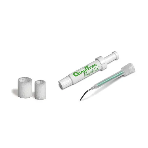 GingiTrac MiniMix VPS Gingival Retraction System Starter Kit, 24 Cartridges, 24 Mixing Nozzles, 20 Regular & 20 Large GingiCaps, 1 Snub-Nose Snap-Fit Gun, 360068 thumbnail 2