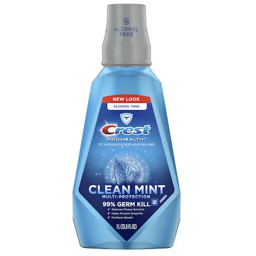 Crest Pro-Health Multi-Protection Rinse, Fresh Mint, 1 L Bottle, 6/Box, 84853262 - Crest Pro-Health Rinse, Multi-Protection, 1 L, 6/Box, Fresh Mint, 84853262 - Image 1