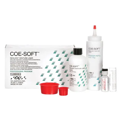 Coe-Soft Resilient Denture Liner Professional Package, Self-Cure, 5.5 oz Powder & 5.5 oz Liquid, 1/Pk, 344011 thumbnail 17