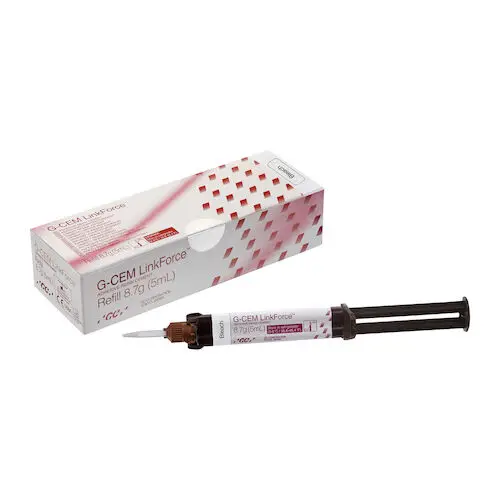 GC G-CEM LinkForce Adhesive Resin Cement Syringe Refill, Bleach, 8.7g (5mL), 20 Automix Tips, 010123 thumbnail 6