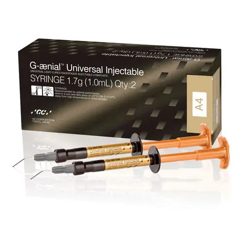 G-aenial Universal Injectable Composite Syringe, Shade A4, 1.7 g (1.0 mL), 2/Pkg, 012368 thumbnail 9