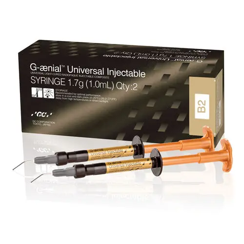 G-aenial Universal Injectable Composite Syringe, Shade B2, 1.7 g (1.0 mL) per Syringe, 2 Syringes/Pack, 012370 thumbnail 8