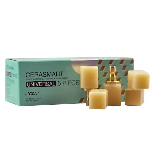 CERASMART 12 Universal CAD/CAM Block, Shade A1, High Translucency, Size 12, 5/Pkg, 008653 thumbnail 2