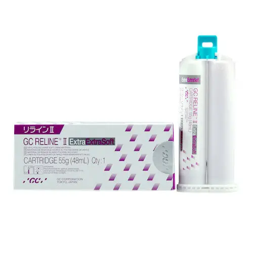 GC Reline II Soft Denture Reline Material, Extra Extra Soft, 48 ml (55 g) Cartridge Refill, 1/Pk, 010257 thumbnail 10