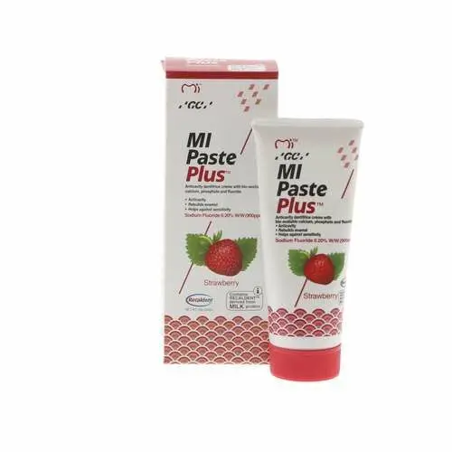 GC America MI Paste Plus Topical Tooth Crème with Fluoride, Strawberry, 40 g Tubes, 10/Box, 422886 thumbnail 8