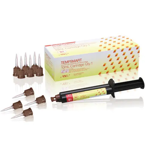 GC America TempSmart Temporary Crown & Bridge Material, 10 mL Cartridge Syringe, Shade B1, 009401 thumbnail 4