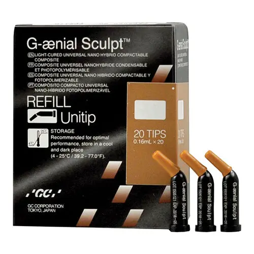 G-aenial Sculpt Universal Composite, Unitip Refill, 0.16 mL, Shade A3.5, 20/Pk, 009172 thumbnail 9