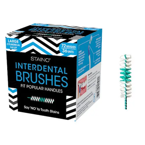StaiNo Interdental Brush Refill, Cylindrical, 72/Box, S612P thumbnail 7