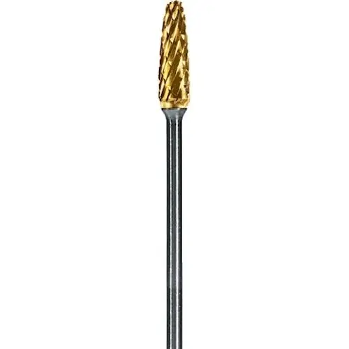 Dedeco Goldies Carbide Bur, HP, Regular Cross Cut, #47-XC, 3/32" Shank, 1/Pk, 8011 thumbnail 3