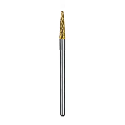 Dedeco Goldies Carbide Bur 41-P, Regular Cut, Handpiece, Titanium Nitride Coated, 1/Pk, 8051 thumbnail 3