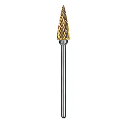 Dedeco Goldies Carbide Bur, HP, Regular Cross Cut, No. 82-T, 3/32" (2.35mm) Shank, 1/Pk, 8002 thumbnail 4
