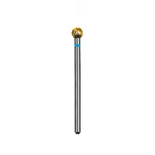 Dedeco Euro Goldies® Carbide Bur, Regular Cross Cut, HP, #G071E, 4.0 mm Diameter, Titanium Nitride Coated, Single Bur thumbnail 2