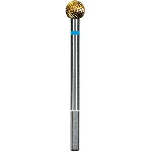 Dedeco Euro Goldies® Carbide Bur, Regular Cross Cut, HP, #G071E, 5.0 mm Diameter, Titanium Nitride Coated, 1/Pkg thumbnail 2