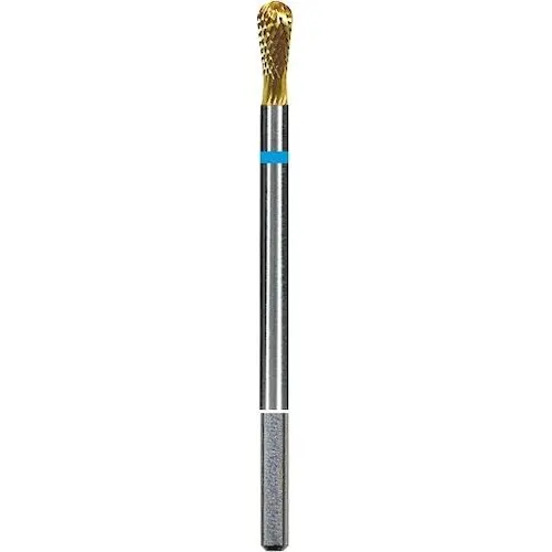 Dedeco Euro Goldies® Carbide Bur, Regular Cross Cut, HP, #G077E/029, 2.9 mm Head, Titanium Nitride Coated, Single Bur thumbnail 2
