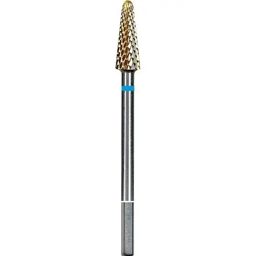 Dedeco Euro Goldies Carbide Bur, Regular Cross Cut, HP, #G079E, 4.5 mm Diameter, Titanium Nitride Coated, 1/Pk thumbnail 2