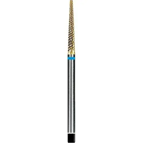 Dedeco Euro Goldies Carbide Bur, Regular Cross Cut, HP, #G257E/023, 2.3 mm Head Diameter, Titanium Nitride Coated, Single Bur thumbnail 3