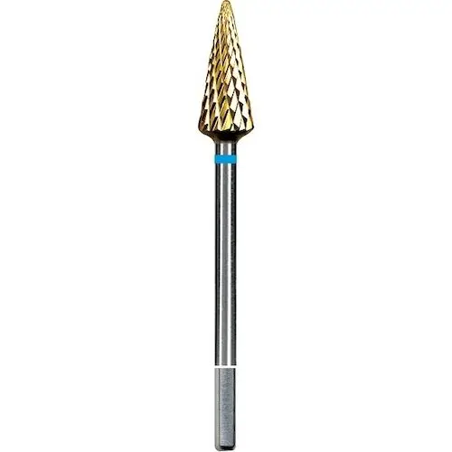 Dedeco Euro Goldies Carbide Bur, Regular Cross Cut, HP, Titanium Nitride Coated, 6.0 mm, G257RE/060 thumbnail 2