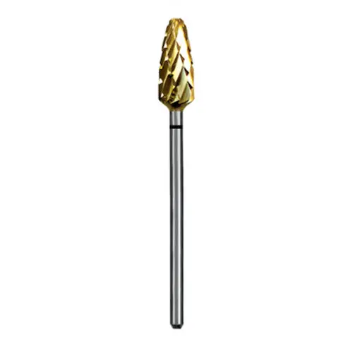 Dedeco Euro Carbide Goldies® Supercoarse Crosscut Bur, HP, Titanium Nitride Coated, 6.0 mm Diameter, G251XG/060, 8334 thumbnail 2