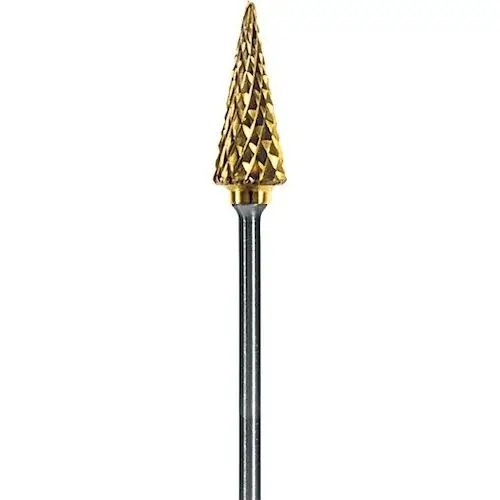Dedeco Goldies Carbide Bur, HP, Coarse Cut, #82-T/XC, 3/32" Shank, 1/Pk thumbnail 4