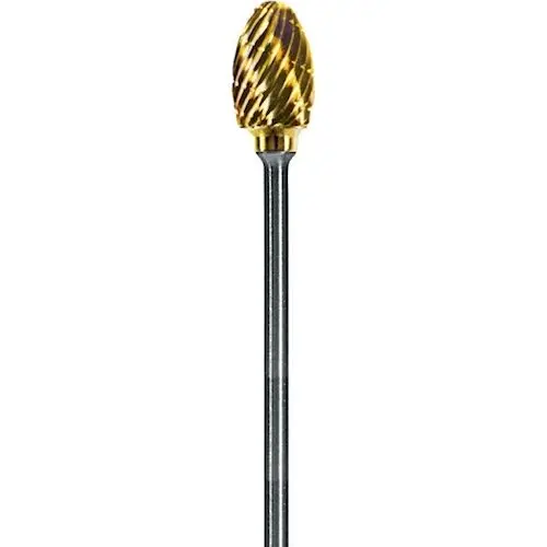 Dedeco Goldies Carbide Bur, HP, Regular Cut, #52-C, 3/32" Shank, 1/Pk thumbnail 4