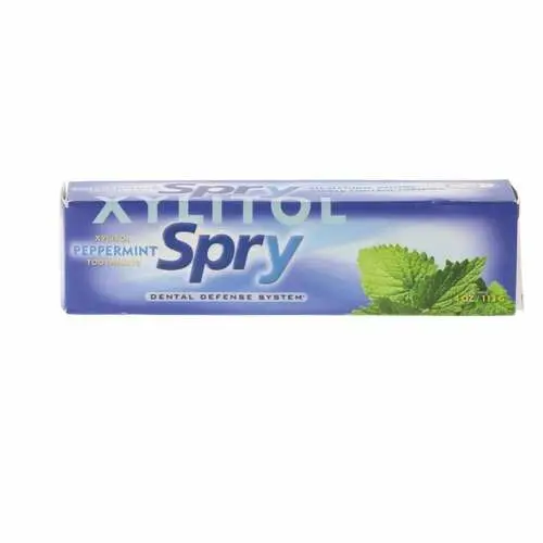 Spry Xylitol Toothpaste, Peppermint, 4 oz, 700596000506 - Spry Toothpaste and Infant Tooth Gel, , 4 oz, Toothpaste, 700596000506 - Image 1