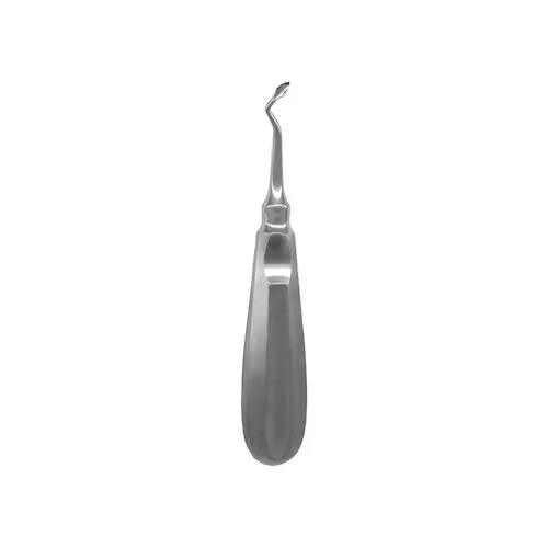 A. Titan Instruments Spade Tip Bone Preservation Elevator, #60R, Right Molar, 4 mm Tip, Single End, 1/Pkg - Spade Tip Bone Preservation Elevator – # 60R, Right Molar, 4 mm Tip, Single End - Spade Tip Bone Preservation Elevator – # 60R, Right Molar, 4 mm Tip, Single End - Image 1