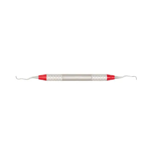 Athena Titanium Implant Scaler/Curette DE 11-12 Red, Gracey 11/12, Double-Ended, Titanium Tips with D-Lite Stainless Steel Handle, 1 Each, GRACEY-11-12-TI thumbnail 3