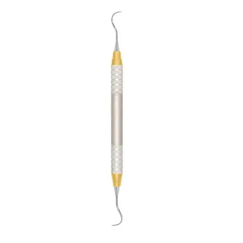 A. Titan Instruments D-Lite McCall 17S/18S Curette, Double-Ended, #6 Handle, 440A Stainless Steel, MCCALL17S-18SDL thumbnail 2
