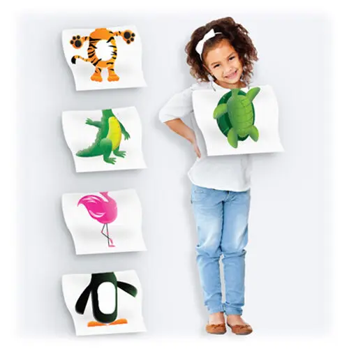 Zooby Pediatric Bibs, 2-Ply Poly, Non-Permeable, Assorted Animal Designs, 13.5" x 9", 100/Box, 295200 thumbnail 14