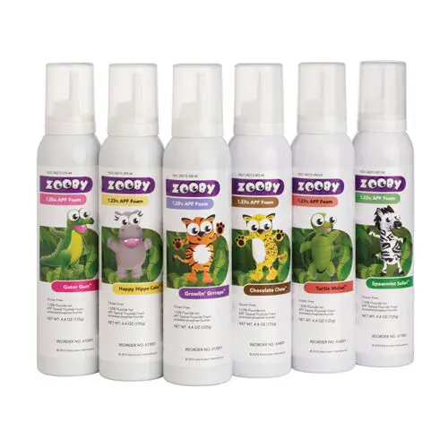 Zooby 1.23% APF Fluoride Foam, Gator Gum Flavor, 4.4 oz Can, 1/Pk, 615001 thumbnail 12
