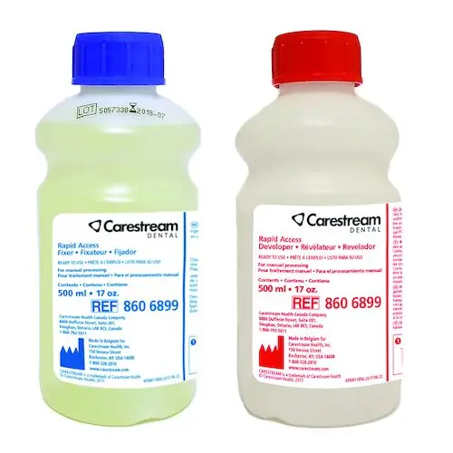 Carestream Dental Rapid Access Developer & Fixer Twin Pack, 500 mL Each, 3 Twin Packs/Case, 8606899 thumbnail 7